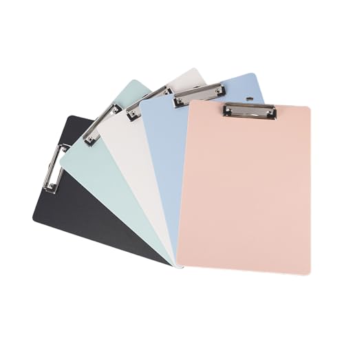 Klemmbrett, 30,5 x 21,6 cm, Klemmbrett, Dokumentenhalter mit Haken zum Aufhängen, für Büro, Schule, Klassenzimmer, Café, Restaurant, hängendes Klemmbrett für Büro, 5 Stück Klemmbrett, 30,5 x 21,6 cm, Klemmbrett, Dokumentenhalter mit Haken zum Aufhängen, für Büro, Schule, Klassenzimmer, Café, Restaurant, hängendes Klemmbrett für Büro, 5 Stück von Klaisy