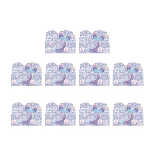 Meerjungfrauen-Partygeschirr-Set für Kindergeburtstage, Papier-Geschenkboxen, Taschen, hängende Wirbel, Banner, Kuchenaufsätze, Fantasy-Themen-Partyzubehör von Klaisy