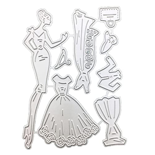 Metall-Stanzformen für Schönheitskleid, Prägeschablone, Kartenherstellung, Scrapbooking, Papierbastelvorlage, handgefertigt Metall-Stanzformen für Schönheitskleid, Prägeschablone, Kartenherstellung, Scrapbooking, Papierbastelvorlage, handgefertigt von Klaisy