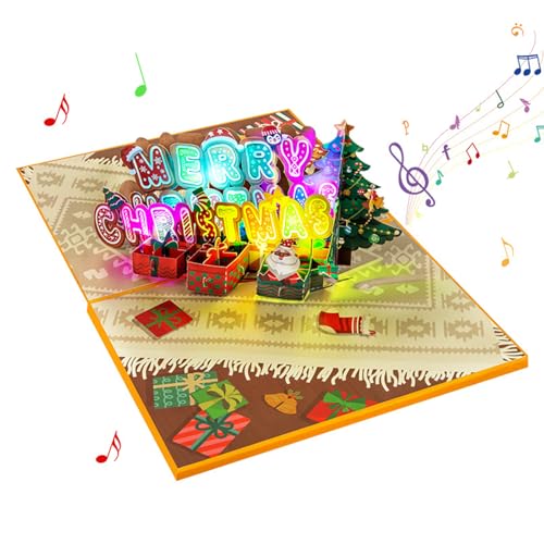 Musikalische 3D-Weihnachtskarte, schöne 3D-Popup-Weihnachtskarte mit Musik, für Zuhause oder Büro Musikalische 3D-Weihnachtskarte, schöne 3D-Popup-Weihnachtskarte mit Musik, für Zuhause oder Büro von Klaisy