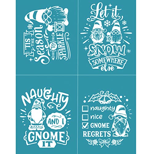 Naughty Letters Schneeflocke Siebdruck-Schablone für Sweatshirt, Handtasche, Holzschild von Klaisy
