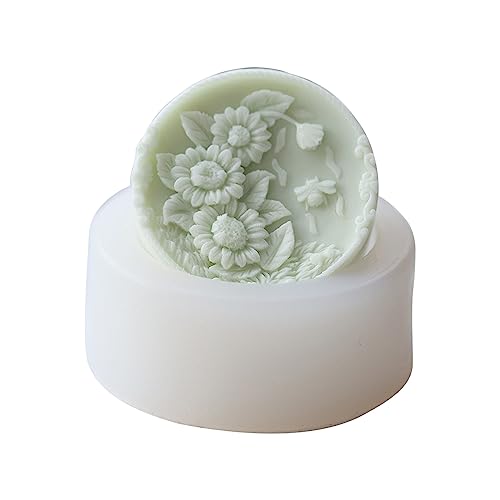 Runde Blumentier Silikonseife Schimmel Seife Herstellung Von Vorräten Backform Für Schokoladen Käsekuchen Cupcakes Fondant von Klaisy