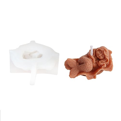 Silikonform für Meerjungfrauen, für Seife, Harz, Gips, Kuchen, Schokolade, Schlafmädchen, Statue, Schreibtischdekoration, Silikonformen Silikonform für Meerjungfrauen, für Seife, Harz, Gips, Kuchen, Schokolade, Schlafmädchen, Statue, Schreibtischdekoration, Silikonformen von Klaisy