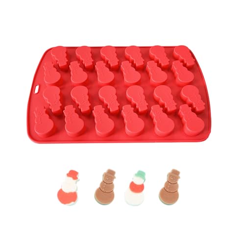 Silikonform mit 24 Mulden, Weihnachtsform, Fondant, Kuchenzubehör, Gebäck, Backwerkzeug, Kunstharz, Ornament, handgefertigte Seifen, Weihnachtsmann, Schneemänner, Silikonform, hochtemperaturbeständig Silikonform mit 24 Mulden, Weihnachtsform, Fondant, Kuchenzubehör, Gebäck, Backwerkzeug, Kunstharz, Ornament, handgefertigte Seifen, Weihnachtsmann, Schneemänner, Silikonform, hochtemperaturbeständig von Klaisy