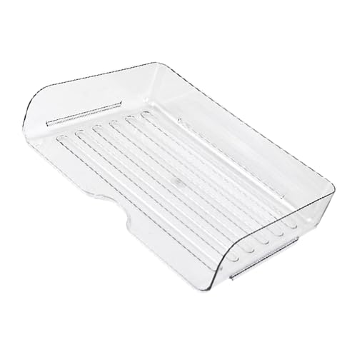 Stapelbare Papier-Briefablage, stapelbare Aktenablage, platzsparend, Schreibtisch-Dokumenten-Organizer für Schule, Bürobedarf, Buch/Zeitschriften, Aufbewahrungsbox für Schreibtisch von Klaisy