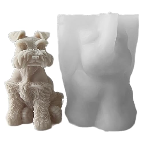 Tierform, 3D-Tier-Hund, Harz-Silikonformen für handgefertigte Bastelarbeiten, Heimdekoration, duftende Seifenform von Klaisy