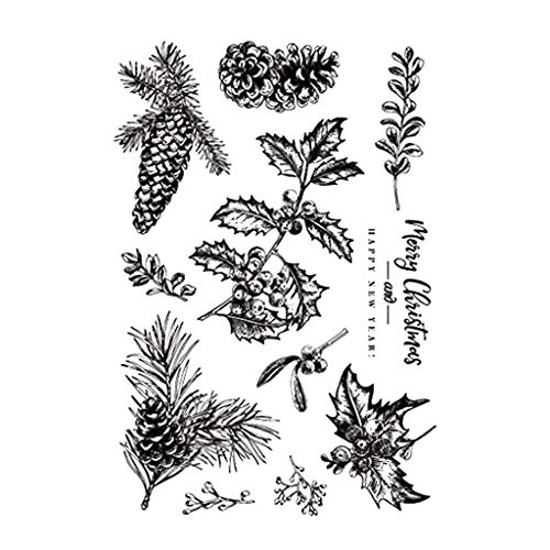 Weihnachts-Tannenzapfen, Silikon, transparent, Siegelstempel, Scrapbooking, Prägung, Fotoalbum, dekorative Papierkarte Weihnachts-Tannenzapfen, Silikon, transparent, Siegelstempel, Scrapbooking, Prägung, Fotoalbum, dekorative Papierkarte von Klaisy