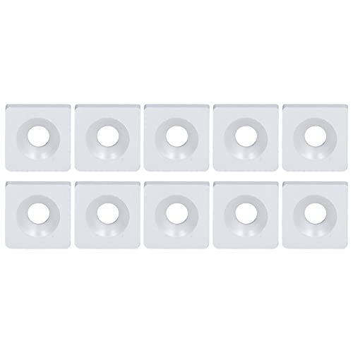 Klanata 10pcs Aluminium -Legierungsprofil -Endkappen, Einzellochabdeckplatten für industrielle CNC -Geräte, CNC -Maschinenteile, Metallschutzabdeckungen, Fabrikmaschinenzubehör (Silber) von Klanata