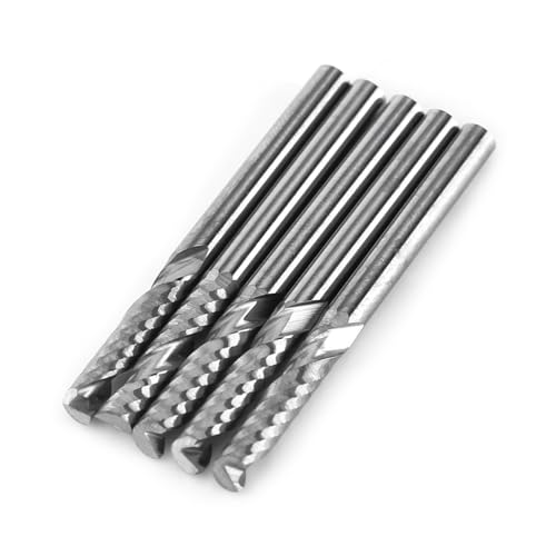 Klanata 5pcs End Mills 3.175 mm Schaft -CNC -Router -Teile für Holzmetallkunststoff -Schneiden von Mahlen Gravierwerkzeugen DIY Craft Projects Hobbyisten Profis Klanata 5pcs End Mills 3.175 mm Schaft -CNC -Router -Teile für Holzmetallkunststoff -Schneiden von Mahlen Gravierwerkzeugen DIY Craft Projects Hobbyisten Profis von Klanata