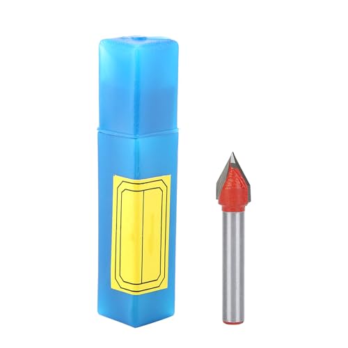 Klanata 60 Grad V Router Bit 1/4 Schaftgravur Bit 6x10 mm 1/4 "Behandlungsneilung für Holzbearbeitung und Gravur DIY und professioneller Verwendung Klanata 60 Grad V Router Bit 1/4 Schaftgravur Bit 6x10 mm 1/4 "Behandlungsneilung für Holzbearbeitung und Gravur DIY und professioneller Verwendung von Klanata