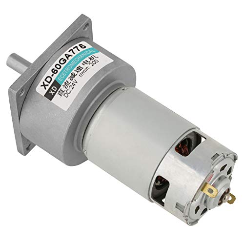 Klanata DC12V/24 V 35W Mini DC Gear Motorverschiebung Einstellbarer großer Motor CW CCW Drehung DIY Robotik, Automatisierungsprojekte Hobbyisten, Ingenieure (24V200 rev) von Klanata