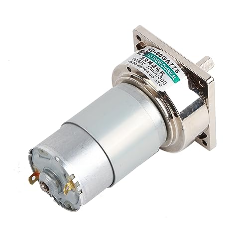 Klanata DC12V/24 V 35W Mini DC Gear Motorverschiebung Einstellbarer großer Motor CW CCW Drehung DIY Robotik, Automatisierungsprojekte Hobbyisten, Ingenieure (24v300 rev) von Klanata