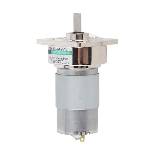 Klanata DC12V/24 V 35W Mini DC Gear Motorverschiebung Einstellbarer großer Motor CW CCW Drehung DIY Robotik, Automatisierungsprojekte Hobbyisten, Ingenieure (24v500 rev) von Klanata