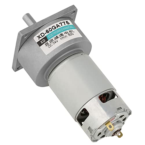 Klanata DC12V/24 V 35W Mini DC Gear Motorverschiebung Einstellbarer großer Motor CW CCW Drehung DIY Robotik, Automatisierungsprojekte Hobbyisten, Ingenieure (24v600 rev) von Klanata