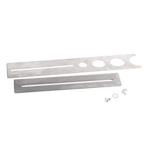 Klanata Edelstahlfliesen -Loch -Locator Lurer 2 Pack einstellbares Messwerkzeug Universal Drill Punch Measuring Tool für Flieseninstallation, DIY -Projekte Professioneller und von Klanata