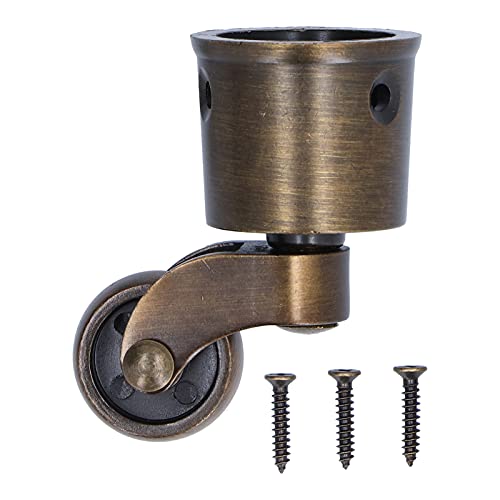Klanata Round Cup Caster Schwenk rad, 360 ° drehbare Zink legierung Vintage Matt Silent Wheel-Möbel rollen für Klavier, Sofa Ersatzteile von Klanata