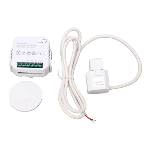 Klanata Smart Elektrizitätsmesser Klemme Stromverbrauch Monitor Energieverbrauch Tracker Echtzeit Überwachung Home & Office-Nutzung für Haushalte und Unternehmen (Weiß) von Klanata