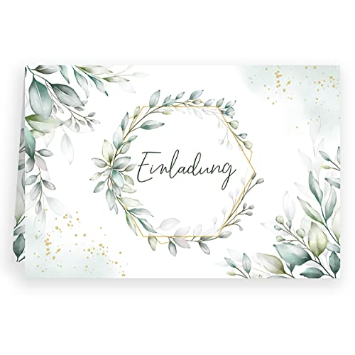 Klasse Einladungskarten Grün Blätter Aquarell mit Umschlägen Klappkarte Einladung Geburtstag Umschläge elegant Hochzeit Jubiläum Feier 20 30 40 50 60 70 80 Klasse Einladungskarten Grün Blätter Aquarell mit Umschlägen Klappkarte Einladung Geburtstag Umschläge elegant Hochzeit Jubiläum Feier 20 30 40 50 60 70 80 von Klasse