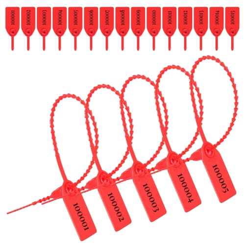 Kleagary 1000 Stück Etiketten-Manipulationsdichtung, Polypropylen-Kunststoff, Anti-Operations-Dichtung, Sicherheitssiegel, 250 mm von Kleagary