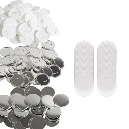 Kleagary 200 Sets 7,6 cm 75 mm Pin Back Button Teile für Button Maker Maschine, DIY Runde Button Badge Teile Kleagary 200 Sets 7,6 cm 75 mm Pin Back Button Teile für Button Maker Maschine, DIY Runde Button Badge Teile von Kleagary