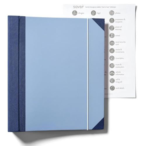 Kleagary Akkordeon-Aktenordner, Fächermappe mit Notizbuch und Aufbewahrungstasche, Akkordeon-Ordner für Büro/Schule, Blau Kleagary Akkordeon-Aktenordner, Fächermappe mit Notizbuch und Aufbewahrungstasche, Akkordeon-Ordner für Büro/Schule, Blau von Kleagary