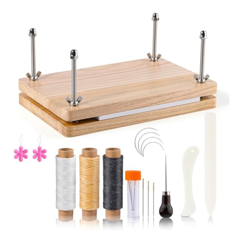 Kleagary Buchbinder-Kit, Bindebedarf, Anfänger Knochenordner Werkzeug Binden Kit, Knochenordner, geeignet für DIY Kleagary Buchbinder-Kit, Bindebedarf, Anfänger Knochenordner Werkzeug Binden Kit, Knochenordner, geeignet für DIY von Kleagary