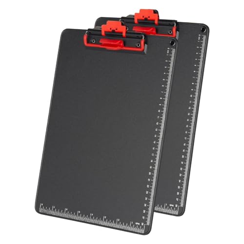 Kleagary Klemmbretter mit Stifthalter, 31,8 x 22,9 cm, Standard-Buchstaben, A4, Aluminium, umhülltes Kantenschutz-Klemmbrett, 2 Stück Kleagary Klemmbretter mit Stifthalter, 31,8 x 22,9 cm, Standard-Buchstaben, A4, Aluminium, umhülltes Kantenschutz-Klemmbrett, 2 Stück von Kleagary