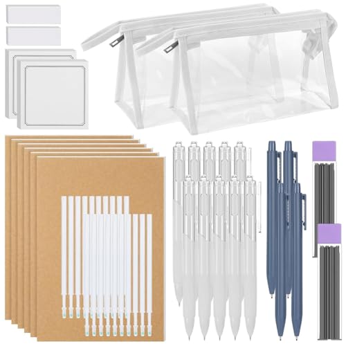 Kleagary Schulbedarf-Set – Schulbedarf, großes Fassungsvermögen, 0,5 mm schwarzer Tintenstift, Druckbleistifte B Kleagary Schulbedarf-Set – Schulbedarf, großes Fassungsvermögen, 0,5 mm schwarzer Tintenstift, Druckbleistifte B von Kleagary