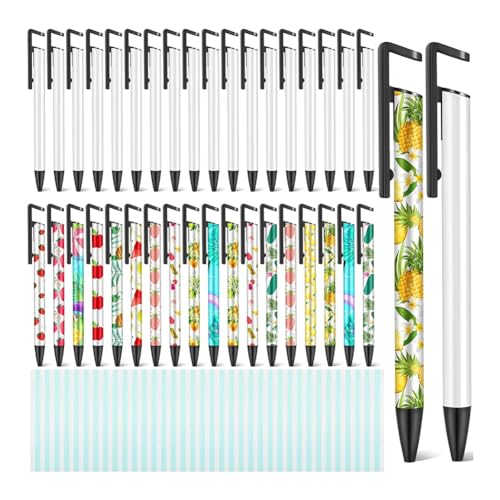 Kleagary Sublimations-Stifte blanko mit Schrumpffolie, Wärmeübertragungsstift, Sublimation, für Heimwerker, Büro, Schulbedarf, Schreibwaren, 36 Stück Kleagary Sublimations-Stifte blanko mit Schrumpffolie, Wärmeübertragungsstift, Sublimation, für Heimwerker, Büro, Schulbedarf, Schreibwaren, 36 Stück von Kleagary