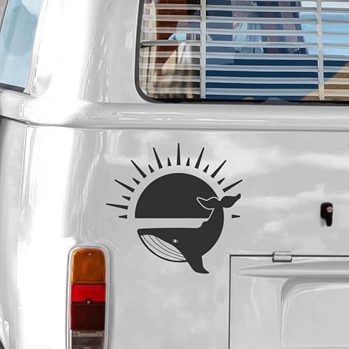 Camper-Van Aufkleber 'Wal Sonne' Design | Vielseitige Sticker für Camping, Reisejournale & Mehr | Hochwertiges Vinyl Camper-Van Aufkleber 'Wal Sonne' Design | Vielseitige Sticker für Camping, Reisejournale & Mehr | Hochwertiges Vinyl von Klebär