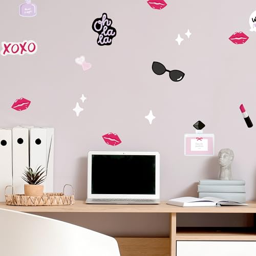 Klebekerlchen® | Wandtattoo für das Kinderzimmer, Wandsticker selbstklebend - Make-Up (Set mit 29 Motiven) von Klebekerlchen