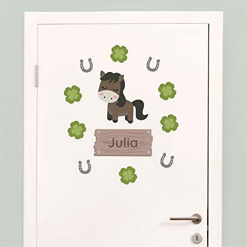 Klebekerlchen - Tür-Sticker für dein Kinderzimmer - Pferd von Klebekerlchen