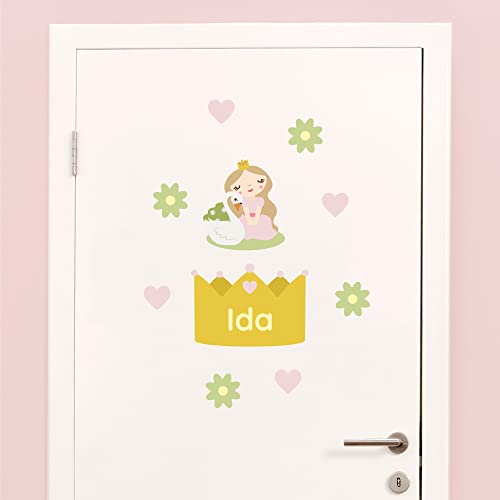 Klebekerlchen - Tür-Sticker für dein Kinderzimmer - Prinzessinnen Blond 2 von Klebekerlchen