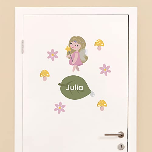 Klebekerlchen - Tür-Sticker für dein Kinderzimmer - Rosa Fee von Klebekerlchen
