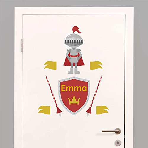 Klebekerlchen - Tür-Sticker für dein Kinderzimmer - Roter Ritter von Klebekerlchen