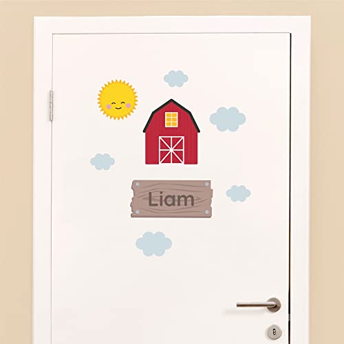 Klebekerlchen - Tür-Sticker für dein Kinderzimmer - Scheune von Klebekerlchen