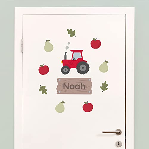 Klebekerlchen - Tür-Sticker für dein Kinderzimmer - Traktor von Klebekerlchen
