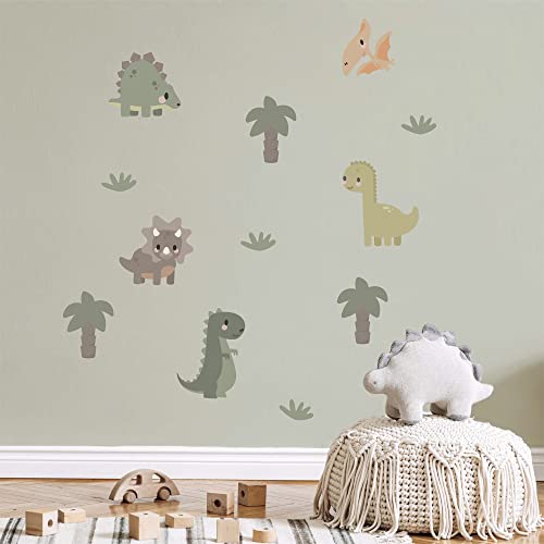 Klebekerlchen® | Wandtattoo für das Kinderzimmer, Wandsticker mit Dinosaurieren, selbstklebend - Dinos (Set mit 13 Motiven) von Klebekerlchen