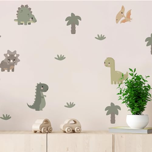 Klebekerlchen® | Wandtattoo für das Kinderzimmer, Wandsticker mit Dinosaurieren, selbstklebend - Dinos (Set mit 13 Motiven) von Klebekerlchen