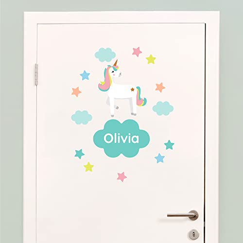 Klebekerlchen - Tür-Sticker für dein Kinderzimmer - Einhorn 2 von Klebekerlchen