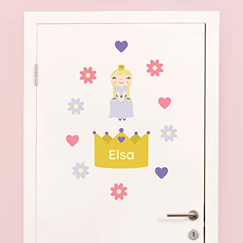 Klebekerlchen - Tür-Sticker für dein Kinderzimmer - Prinzessinnen Blond von Klebekerlchen
