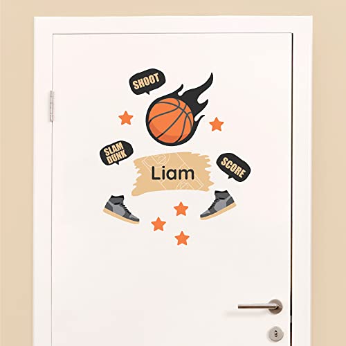 Klebekerlchen - Tür-Sticker für dein Kinderzimmer - Sport Basketball von Klebekerlchen
