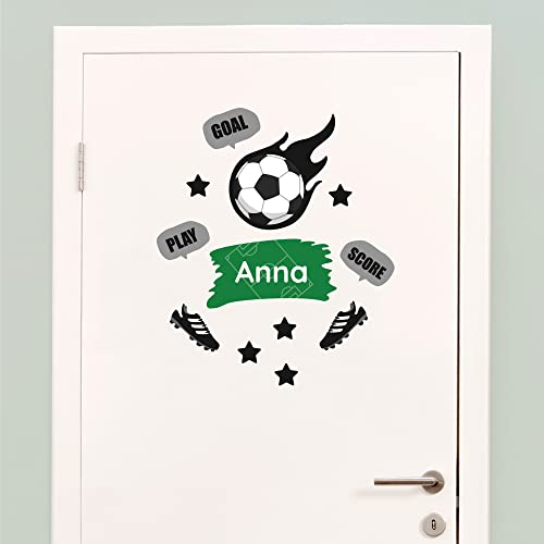Klebekerlchen - Tür-Sticker für dein Kinderzimmer - Sport Fußball von Klebekerlchen