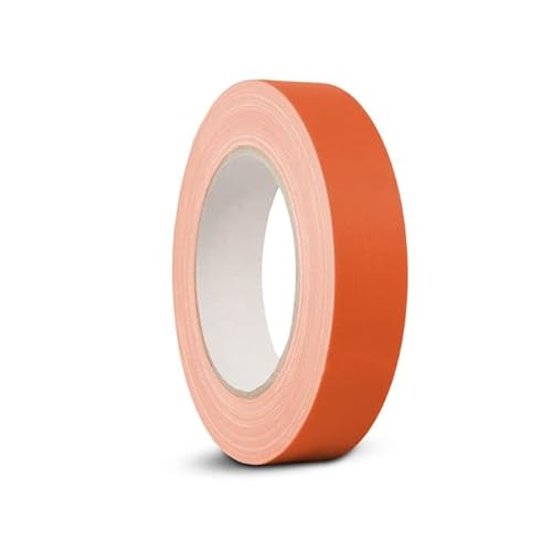 3x Gewebeband Panzerband 25mm x 25m Orange Panzertape Klebeband Gaffa Tape Matt und reflexionsfrei (25 mm x 25 m, Orange) von Klebeland