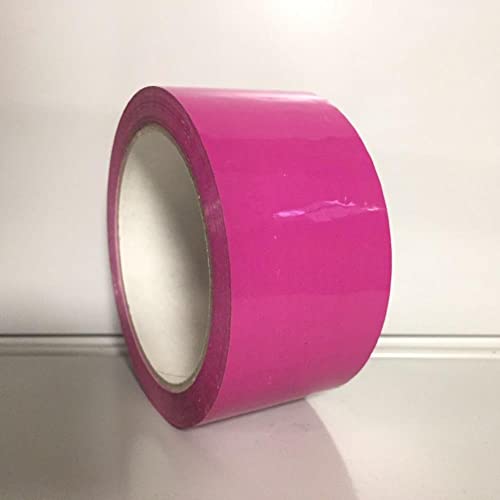 50 mm x 66 m Pink Packband Verpackungsband, farbiges Klebeband aus Polypropylen, extrem leise abrollendes Paketband mit Acrylatkleber, Breite 50mm x Länge 66m, 48 µm dick (Pink) von Klebeland