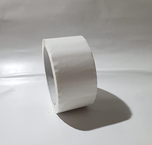 50 mm x 66 m Weiß Packband Verpackungsband, farbiges Klebeband aus Polypropylen, extrem leise abrollendes Paketband mit Acrylatkleber, Breite 50mm x Länge 66m, 48 µm dick (Weiß) von Klebeland