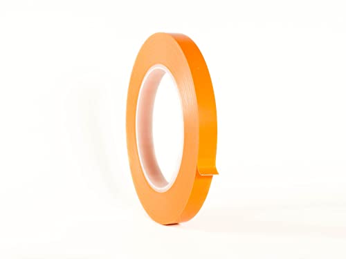 9 mm x 55 m Orange Fineline Konturenband Zierlinienband Finelineband hochwertiges Klebeband lackieren Airbrush Masking Tape Fineline Tape Orange oder Grün (9mm x 55m, orange) von Klebeland