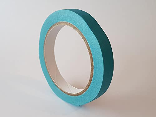 PROFI Design Krepp Tape Art Deko farbig Klebeband Abklebeband (Türkis, 50 mm x 25 m) von Klebeland