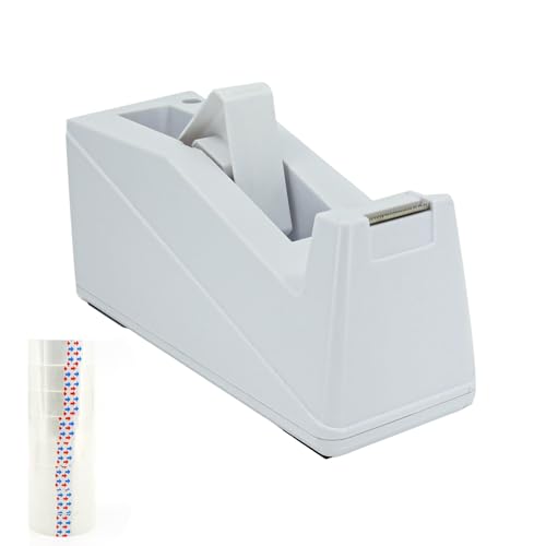 KLEBERINO Klebebandabroller für Tische inkl. 8 Rollen Klebeband | Robuster Tischabroller mit Antirutschpads | für 1 und 3-Zoll-Rollenkerne geeignet KLEBERINO Klebebandabroller für Tische inkl. 8 Rollen Klebeband | Robuster Tischabroller mit Antirutschpads | für 1 und 3-Zoll-Rollenkerne geeignet von Kleberino