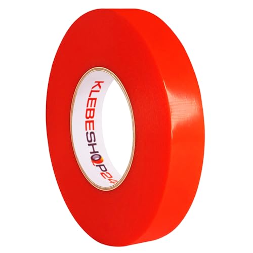 Doppelseitiges Klebeband | Stark klebend | Breite wählbar, 50 m | Transparent | Professionelles Montageklebeband | Starke Haftung auf vielen Materialien / 12 mm breit von KLEBESHOP24